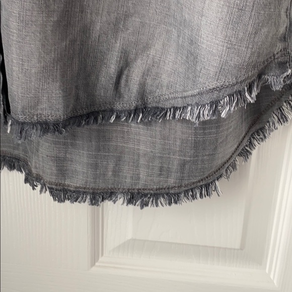 NWT cloth & stone shirt dress w/fringe size small. - Picture 3 of 8